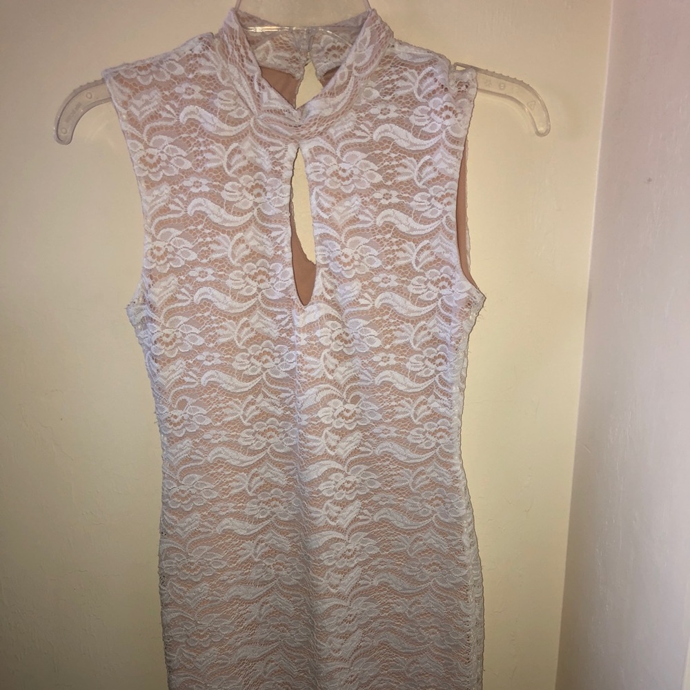 Tight white lace dress (only worn once)